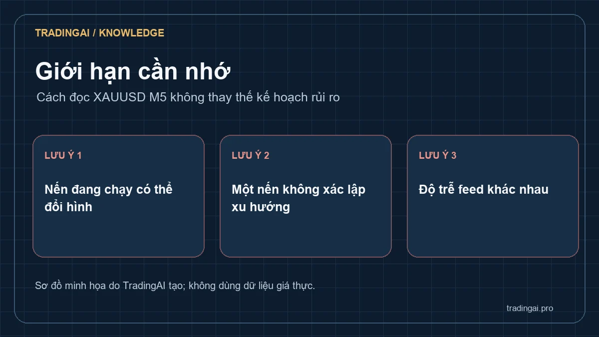 Ba lỗi đọc XAUUSD M5: bỏ khung lớn, nhìn nến chưa đóng và bỏ chi phí