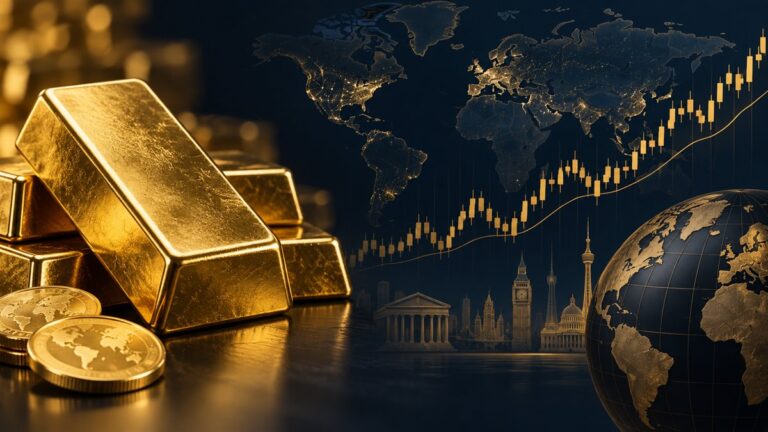 Minh họa giá vàng thế giới và diễn biến XAUUSD