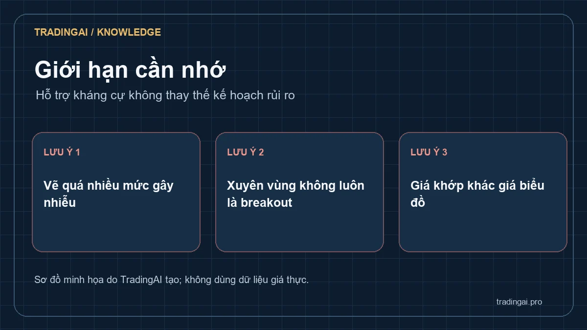 Ba lỗi vẽ vùng XAUUSD: quá nhiều mức, xem xuyên vùng là phá vỡ và bỏ khác biệt nguồn giá