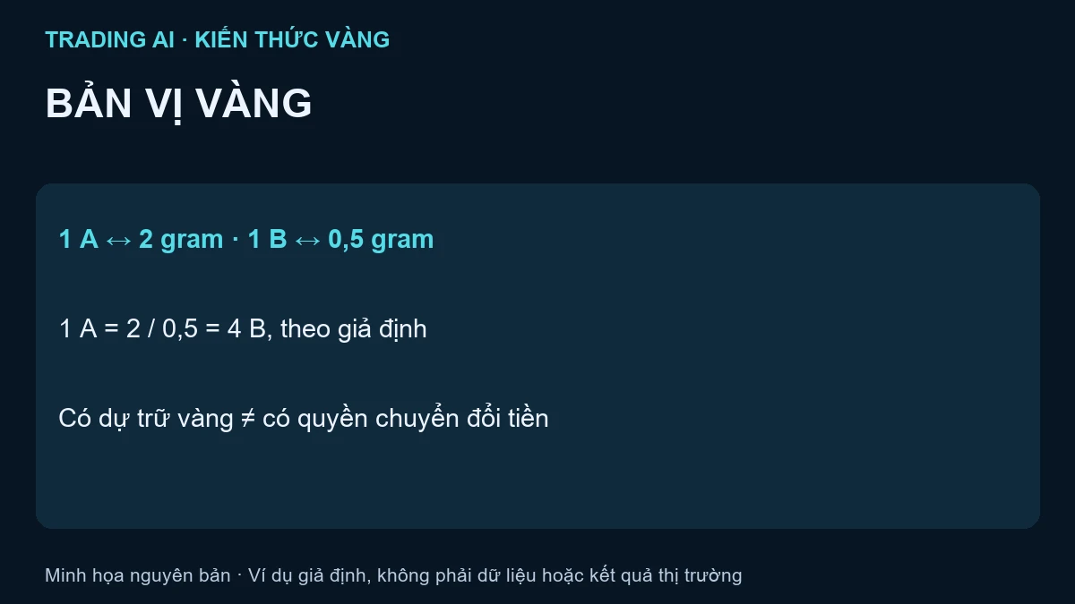 bản vị vàng — bài tập minh họa giả định