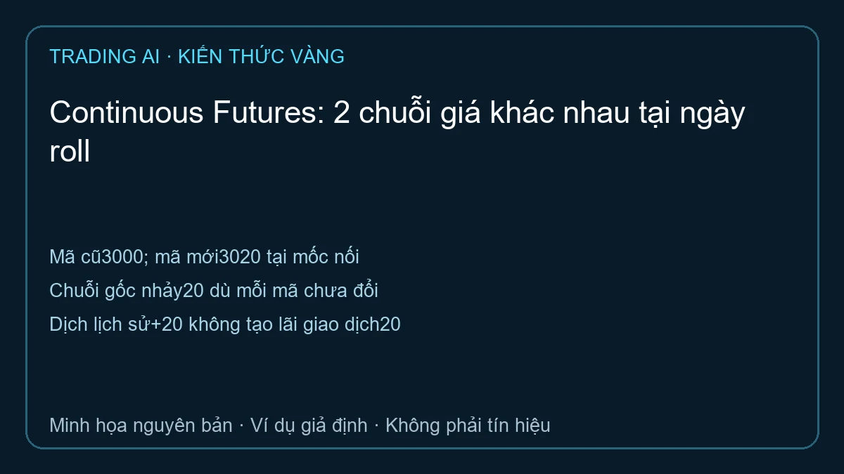 Continuous Futures — sơ đồ ví dụ giả định