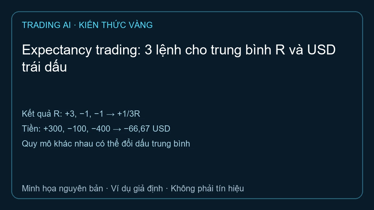 Expectancy trading — TradingAI minh họa phép tính giả định