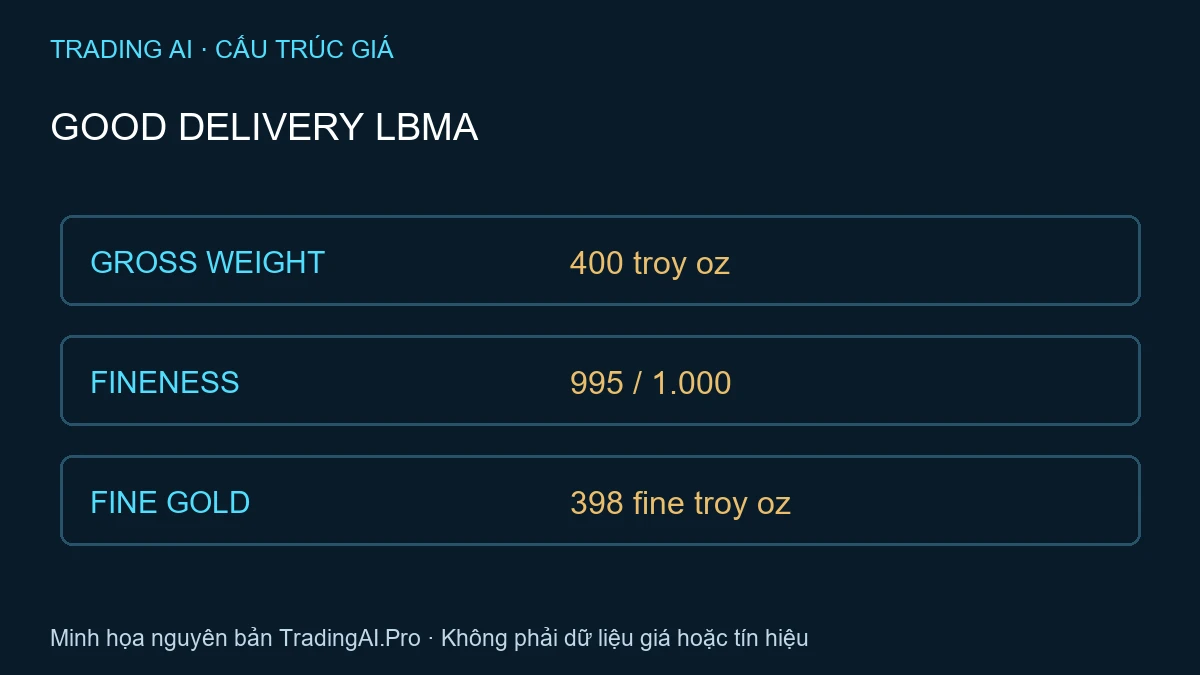 Good Delivery LBMA — TradingAI minh họa nguyên bản