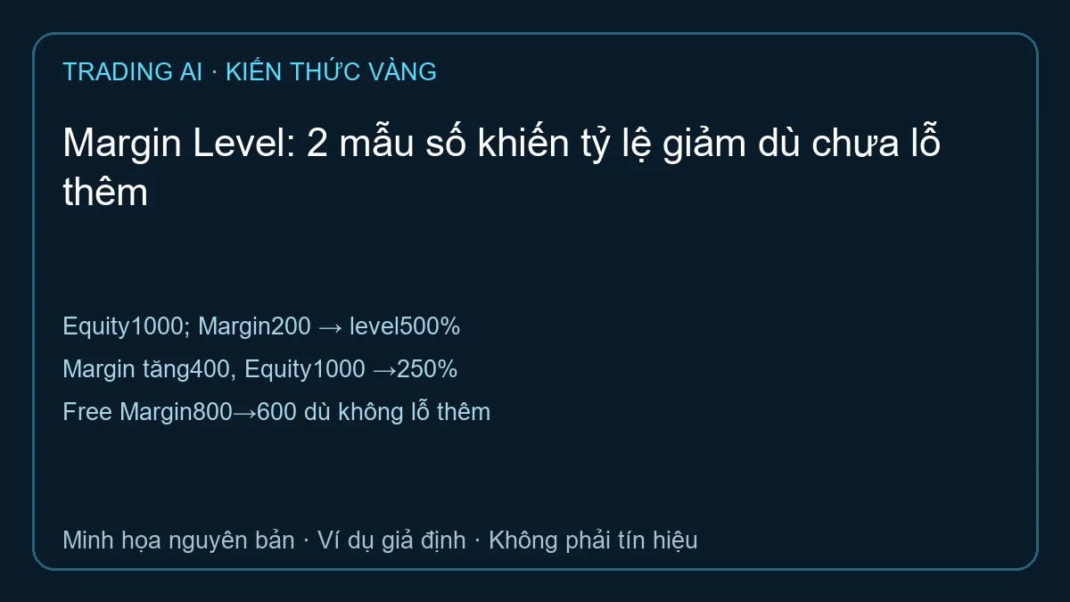 Margin Level — sơ đồ ví dụ giả định