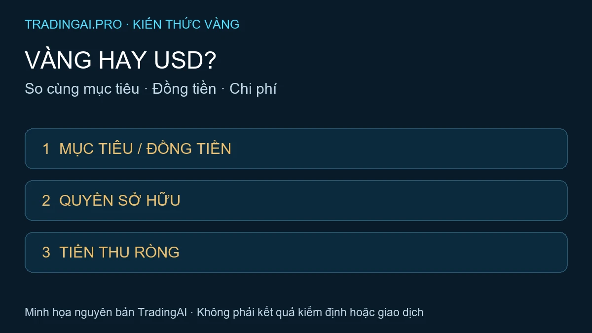 nên đầu tư vàng hay USD — TradingAI minh họa nguyên bản