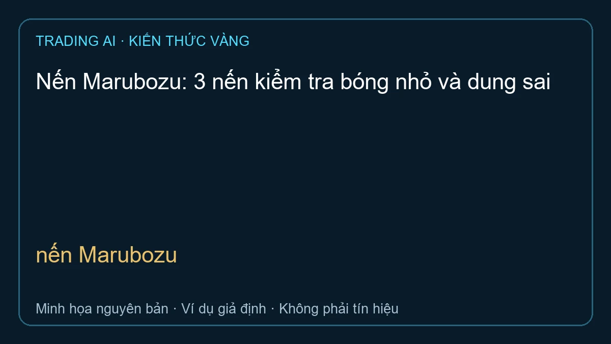 nến Marubozu — TradingAI minh họa nguyên bản