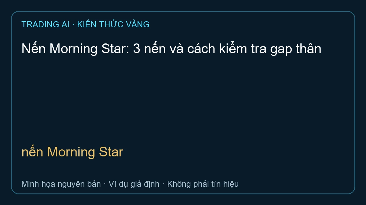 nến Morning Star — TradingAI minh họa nguyên bản