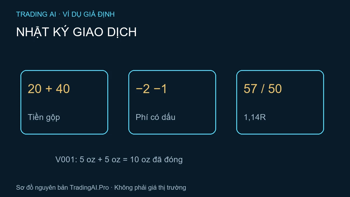 nhật ký giao dịch — bảng minh họa nguyên bản