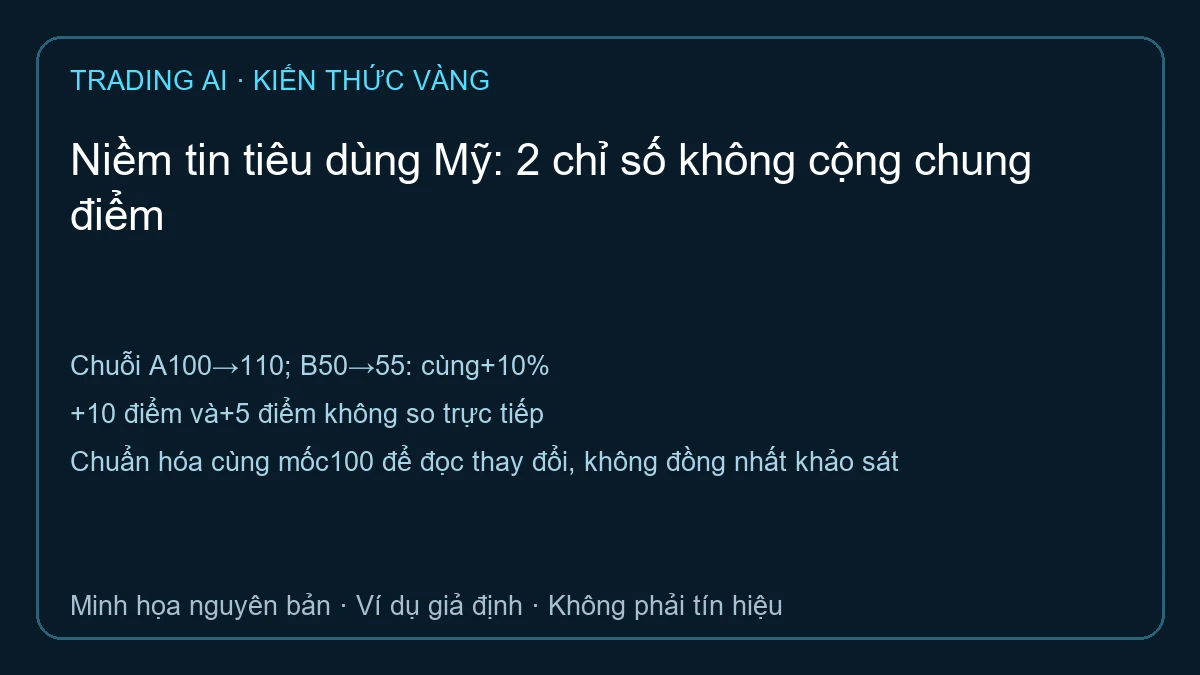 niềm tin tiêu dùng Mỹ — sơ đồ ví dụ giả định