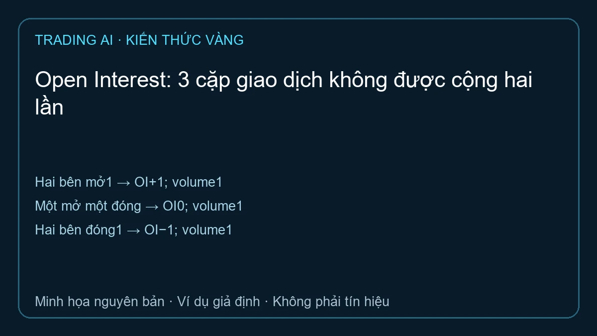Open Interest — sơ đồ ví dụ giả định
