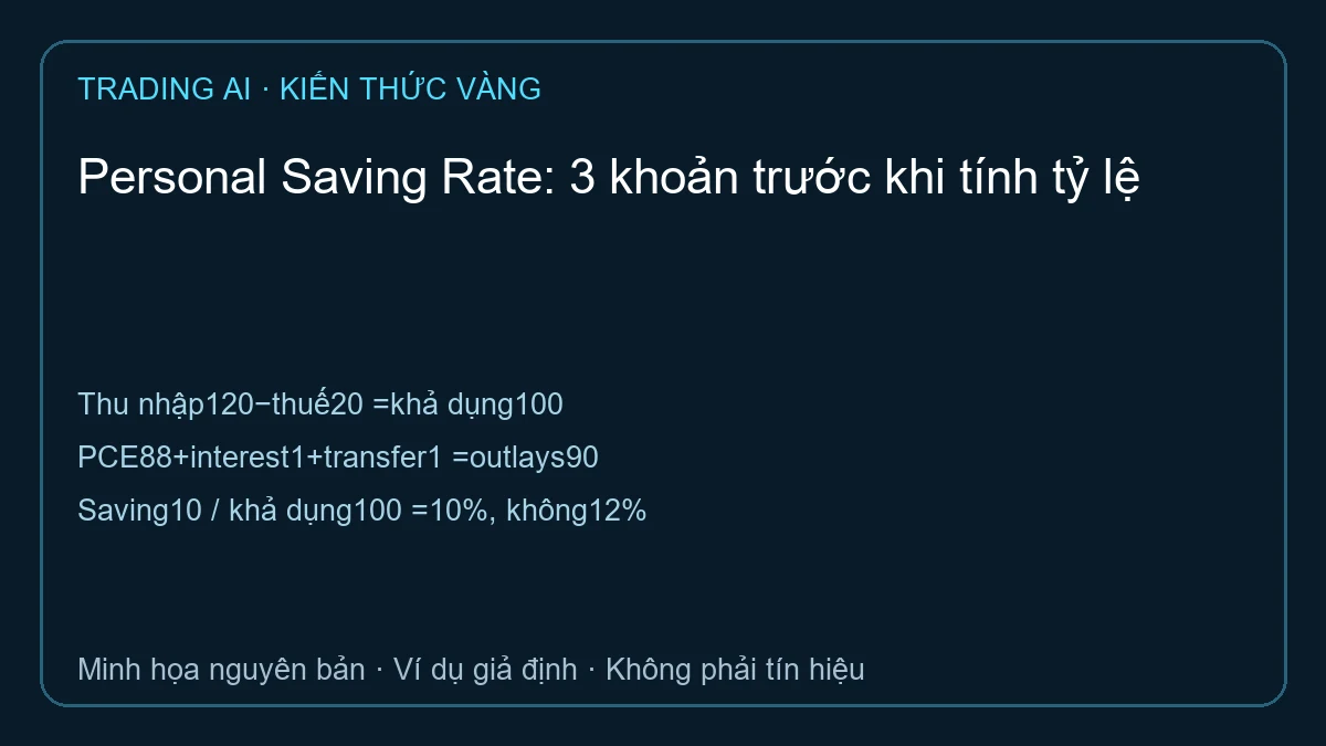 Personal Saving Rate — sơ đồ ví dụ giả định