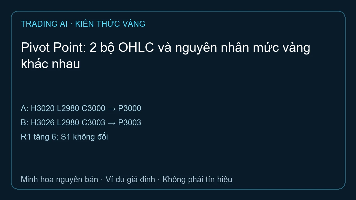 Pivot Point — TradingAI minh họa dữ liệu giả định