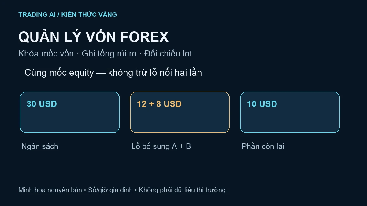 quản lý vốn Forex — sơ đồ giả định để đối chiếu
