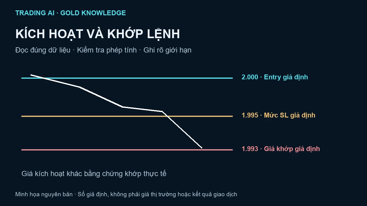 Stop Loss XAUUSD — sơ đồ giáo dục nguyên bản, không phải báo giá