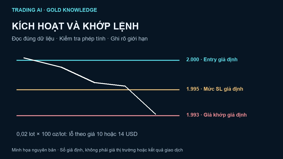 Stop Loss XAUUSD — sơ đồ giáo dục