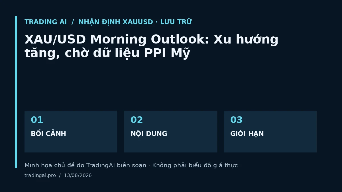 Minh họa chủ đề: XAU/USD Morning Outlook: Xu hướng tăng, chờ dữ liệu PPI Mỹ