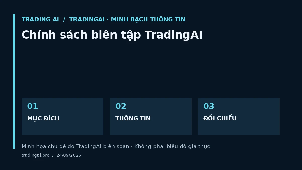 Minh họa chủ đề: Chính sách biên tập TradingAI