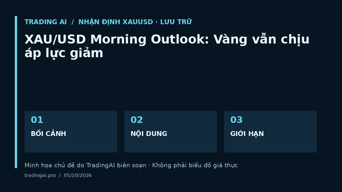 Minh họa chủ đề: XAU/USD Morning Outlook: Vàng vẫn chịu áp lực giảm