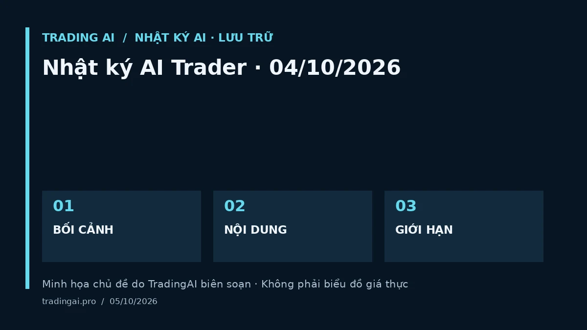 Minh họa chủ đề: Nhật ký AI Trader · 04/10/2026