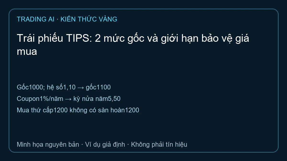trái phiếu TIPS — sơ đồ ví dụ giả định