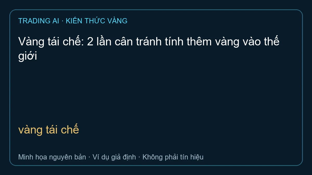 vàng tái chế — TradingAI minh họa nguyên bản